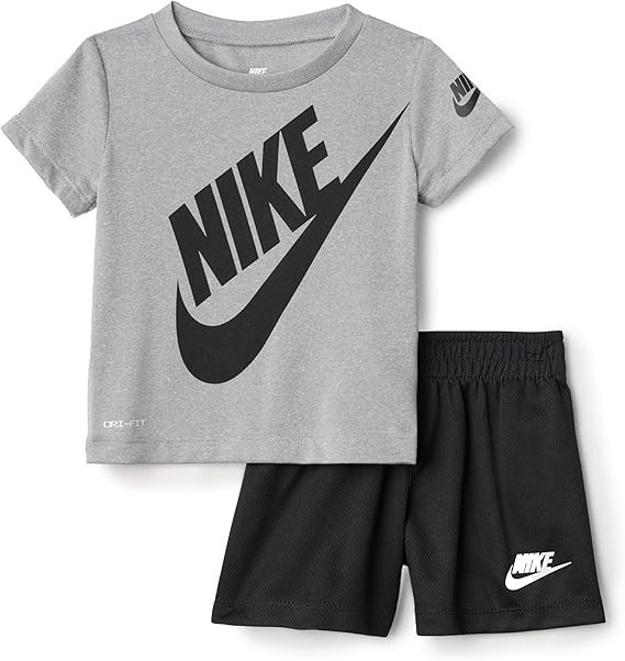 Size 7 - Nike Boys' Dri-FIT Futura Tee and Mesh Shorts 2-Piece Set