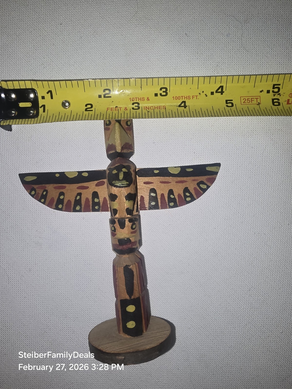 Vtg Totem Pole by Chief Mathias Joe Capilano Squamish Nation Cedar Thunderbird