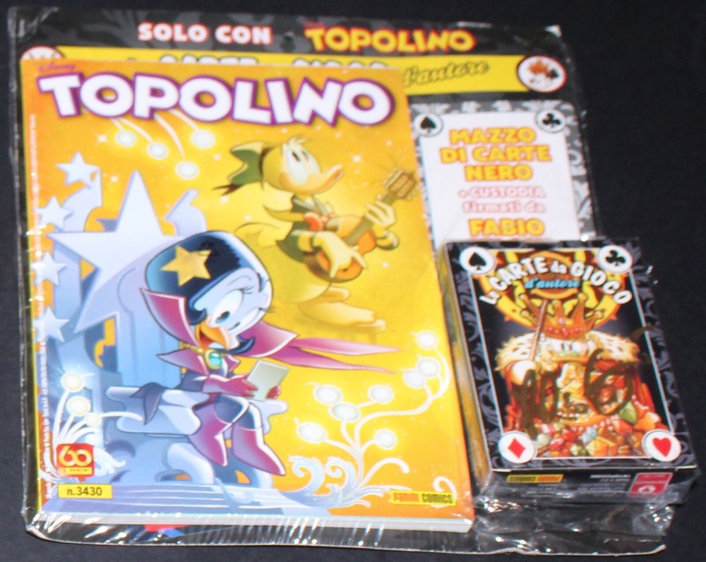 Mickey Mouse 3430 with Autographed Cards FABIO CELONI Autograph Comic Proof
