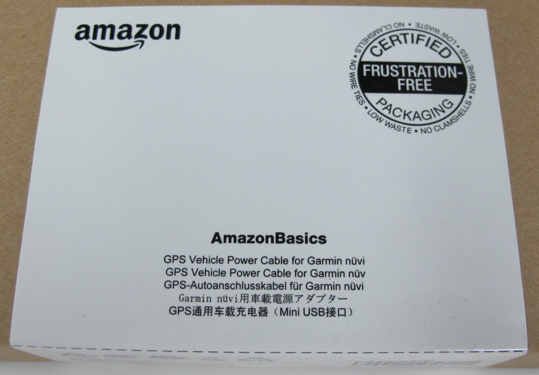 Mini-USB Universal Car Charger Vehicle Power Cable Garmin nuvi GPS AmazonBasics