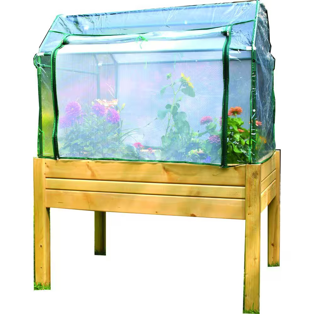 3 Ft. X 4 Ft. Cedar Raised Garden Table with Optional Enclosure