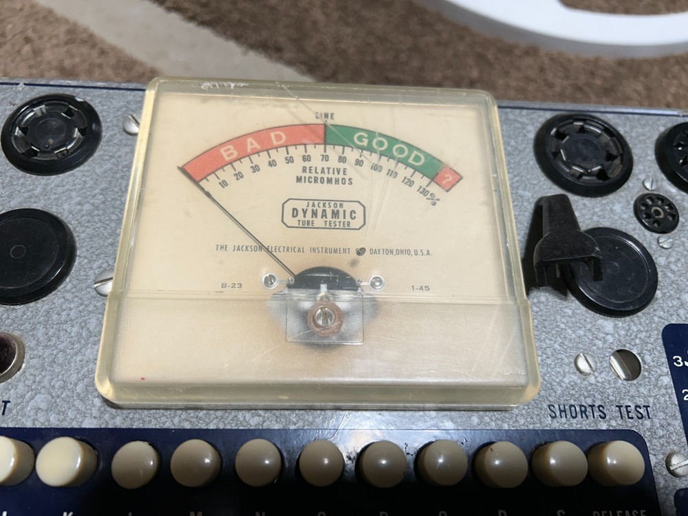 Working Jackson 715 tube tester