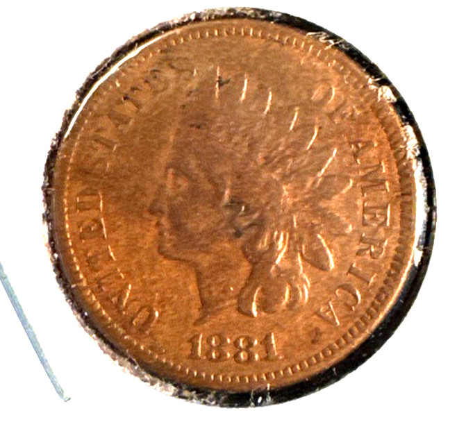 1881 indian head cent VF (1)