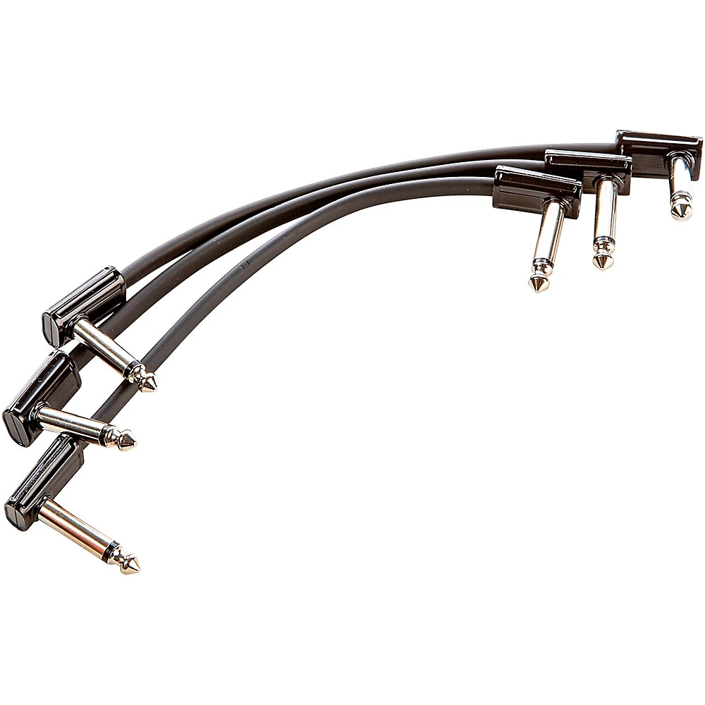 MXR 3-Pack 6" Ribbon Patch Cables Black