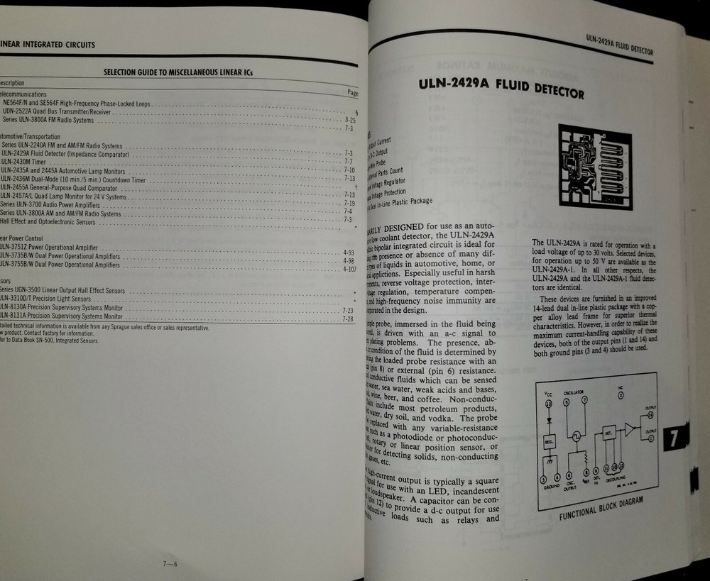 USED 1987 Sprague Integrated Circuit Data Book
