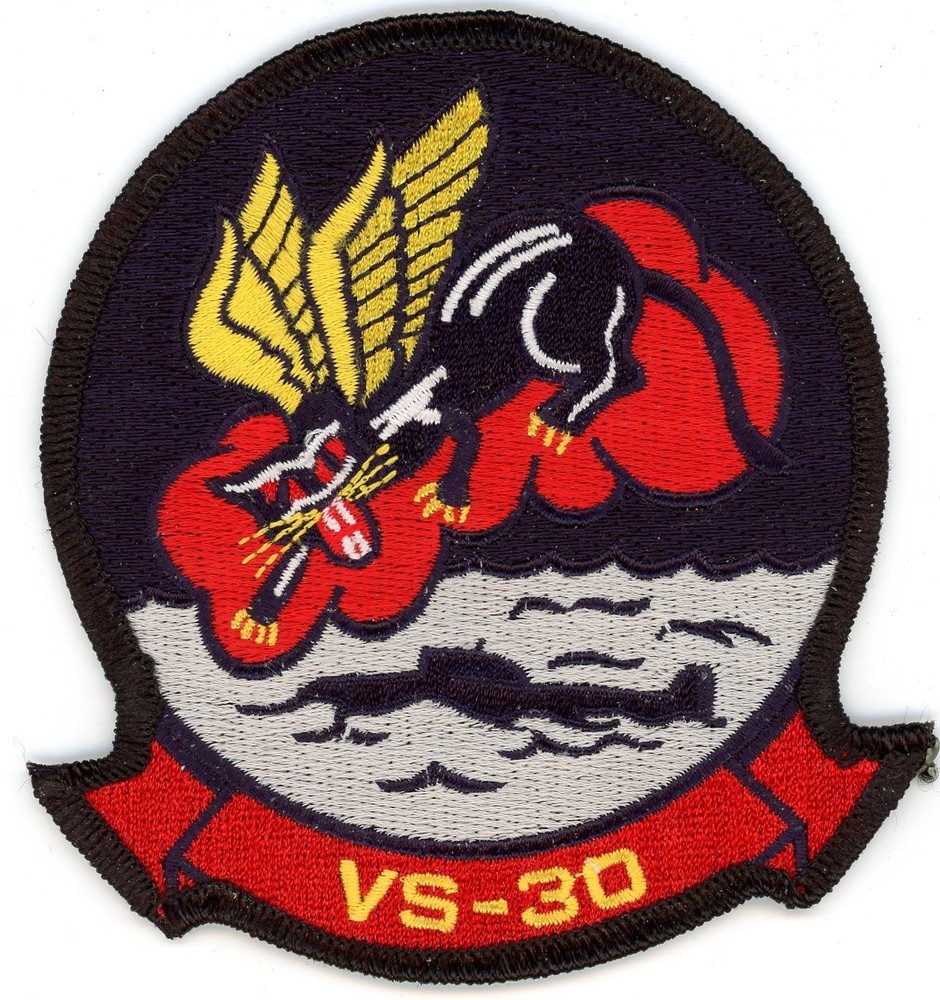 US Navy Patch:  Sea Control Squadron 30 (VS-30)