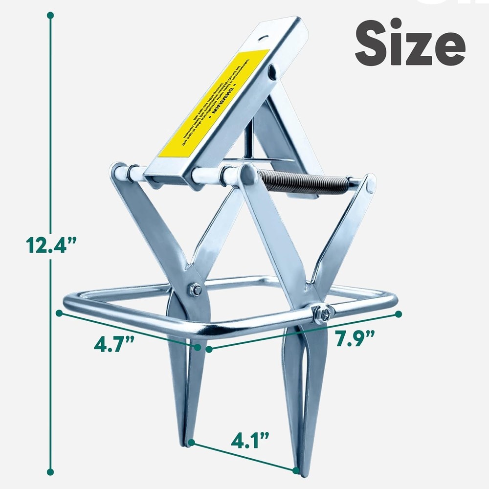 Versatile 2 Pack Mole Traps - Effective Scissor Design for Lawn Protection