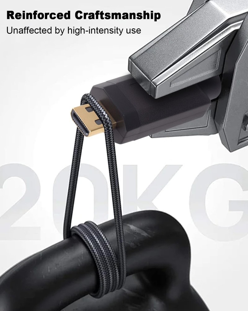 Micro HDMI to HDMI Coiled Adapter Cable