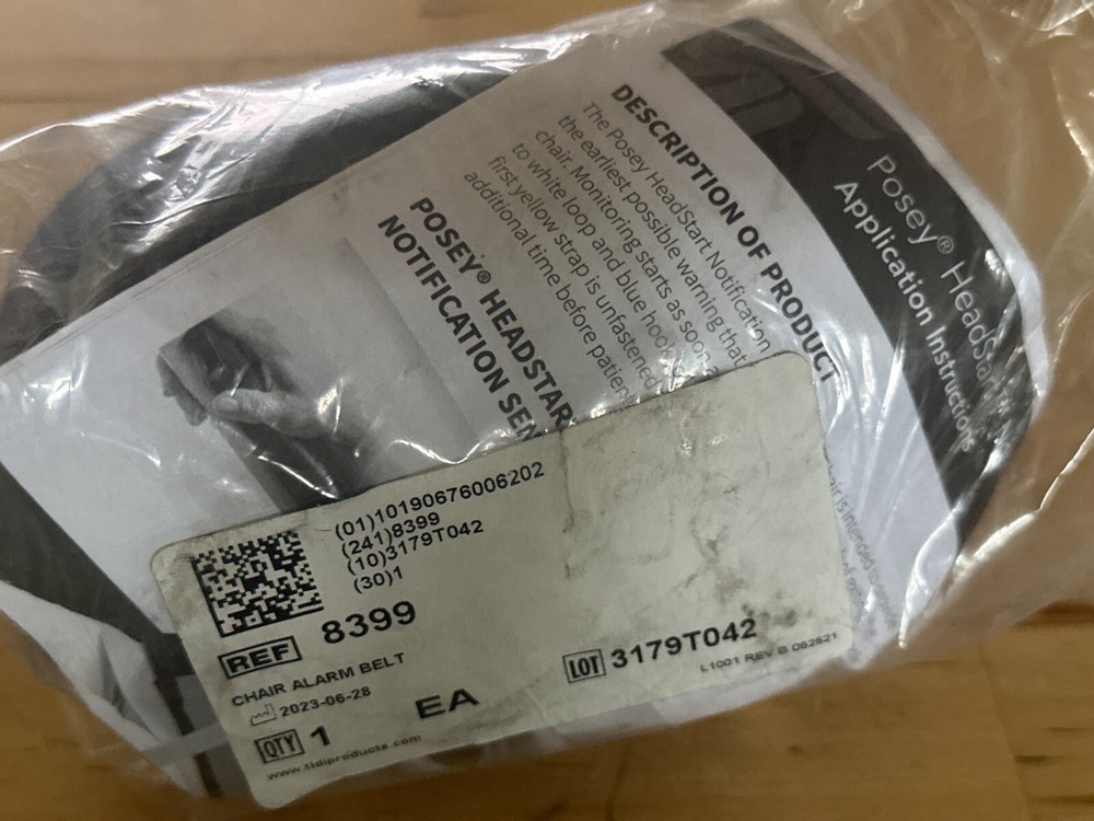 Posey HeadStart 8399 Disposable Notification Sensor Chair Alarm Belt