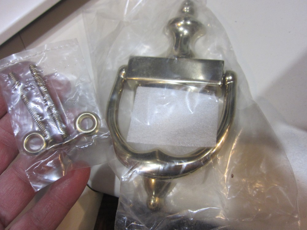 Baldwin Polished Forged Solid Brass Door Knocker #0102-003