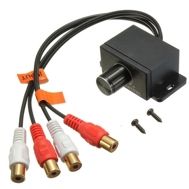 2x RCA Input To 2x RCA Output Car Audio Controller Amplifier Lever Control 28cm