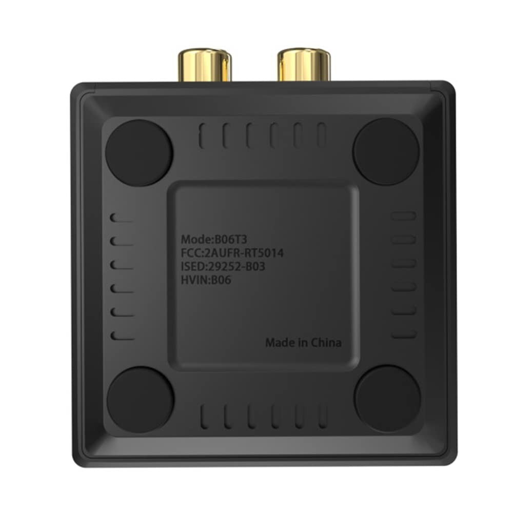 B06T3 Bluetooth 5.3 Receiver, 100ft RCA Bluetooth Audio Adapter for 3.5mm Jac...