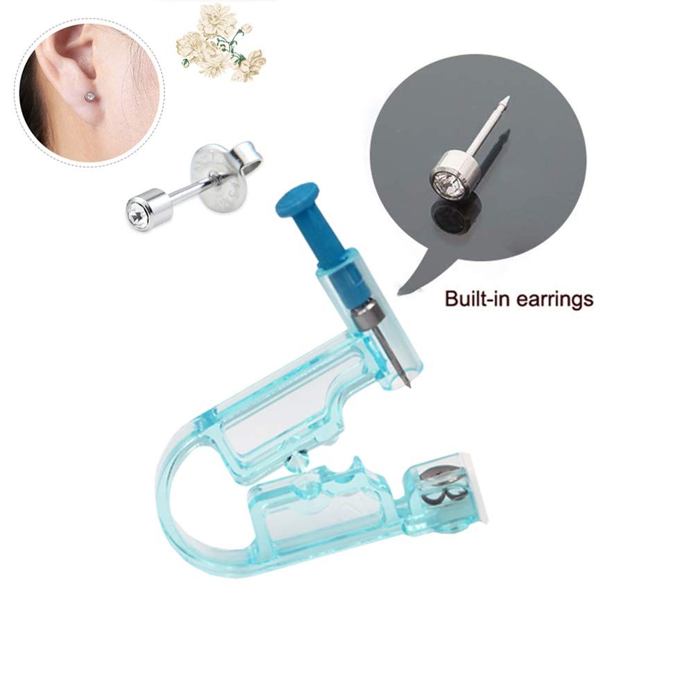 Ear Piercing Gun Kits, 8 Pcs Earring Unit Kit with Stud 4.0mm