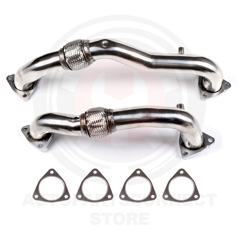 For Ford F-250 F-350 F-450 6.4L 2008-2010 Heavy Duty Polished Up Exhaust Pipe