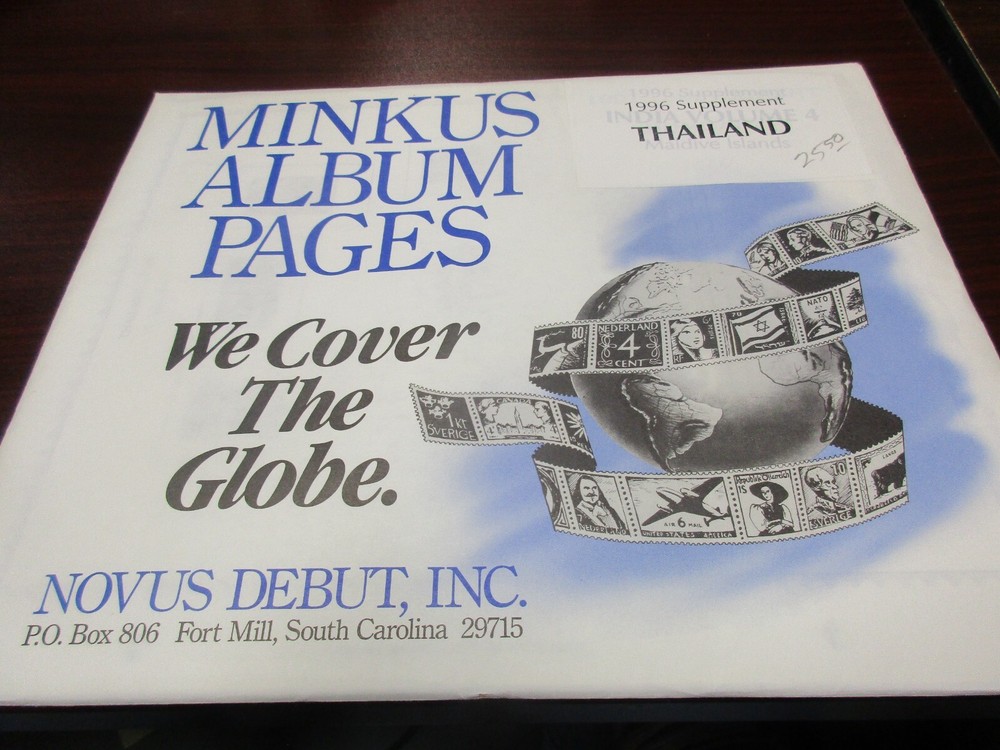 "MINKUS" ALBUM PAGES 1996  SUPPLEMENT  THAILAND  W/FREE SHP.