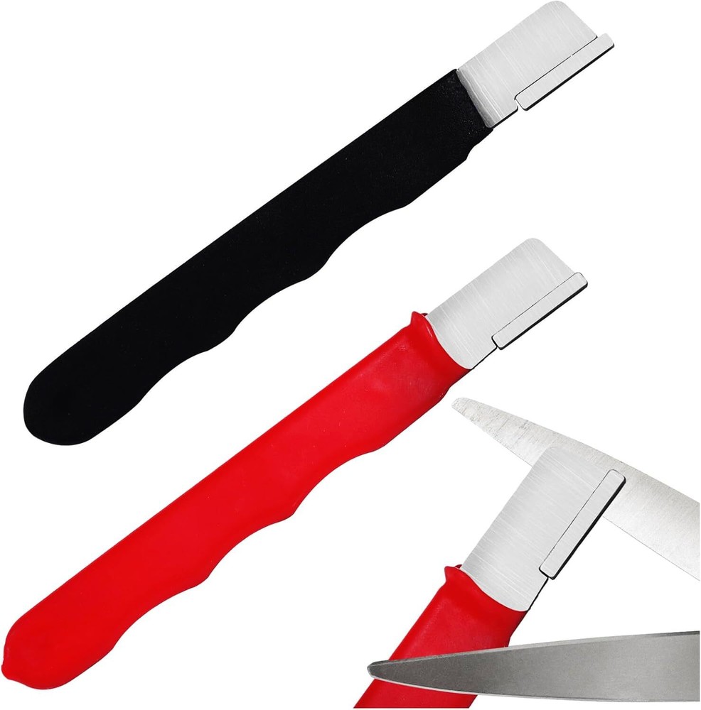 2Pcs Garden Tool Sharpener Quick Gardening Scissors Sharpener for Lawn Mower ...