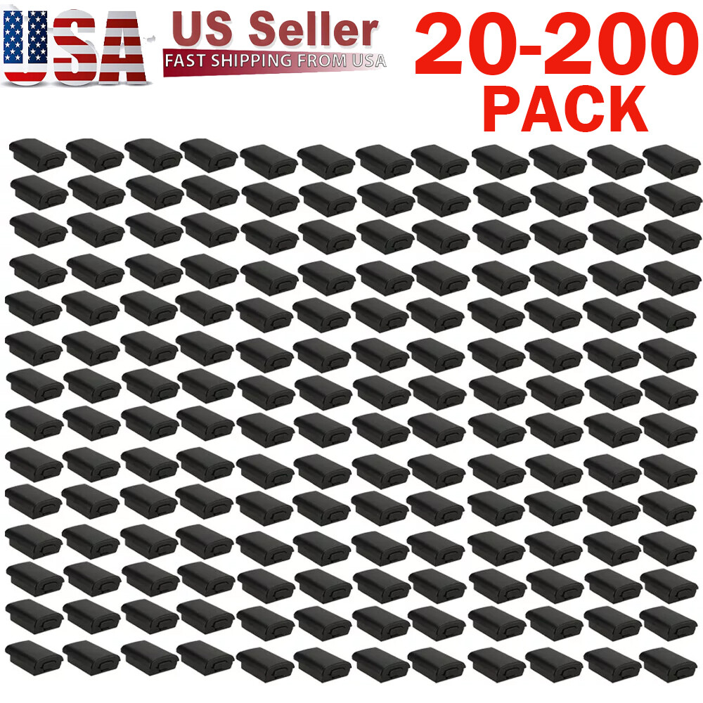 Lot Black For Xbox 360 Wireless Controller AA Battery Back Cover Case Shell Pack