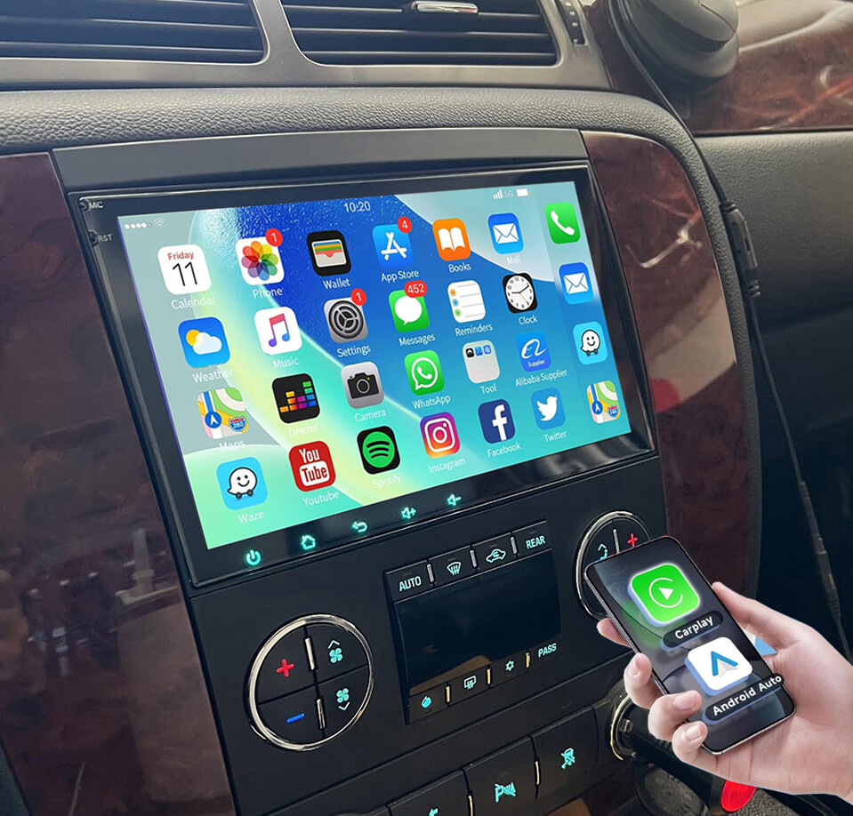 Android 13 Touch Screen Car Stereo Radio For GMC Yukon Sierra Chevrolet Chevy