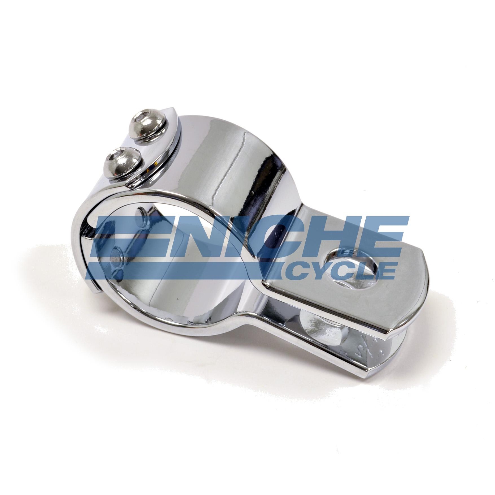 3-Piece Exhaust Frame Footpeg Hanger Motorcycle Clamp Chrome 1-1/8"