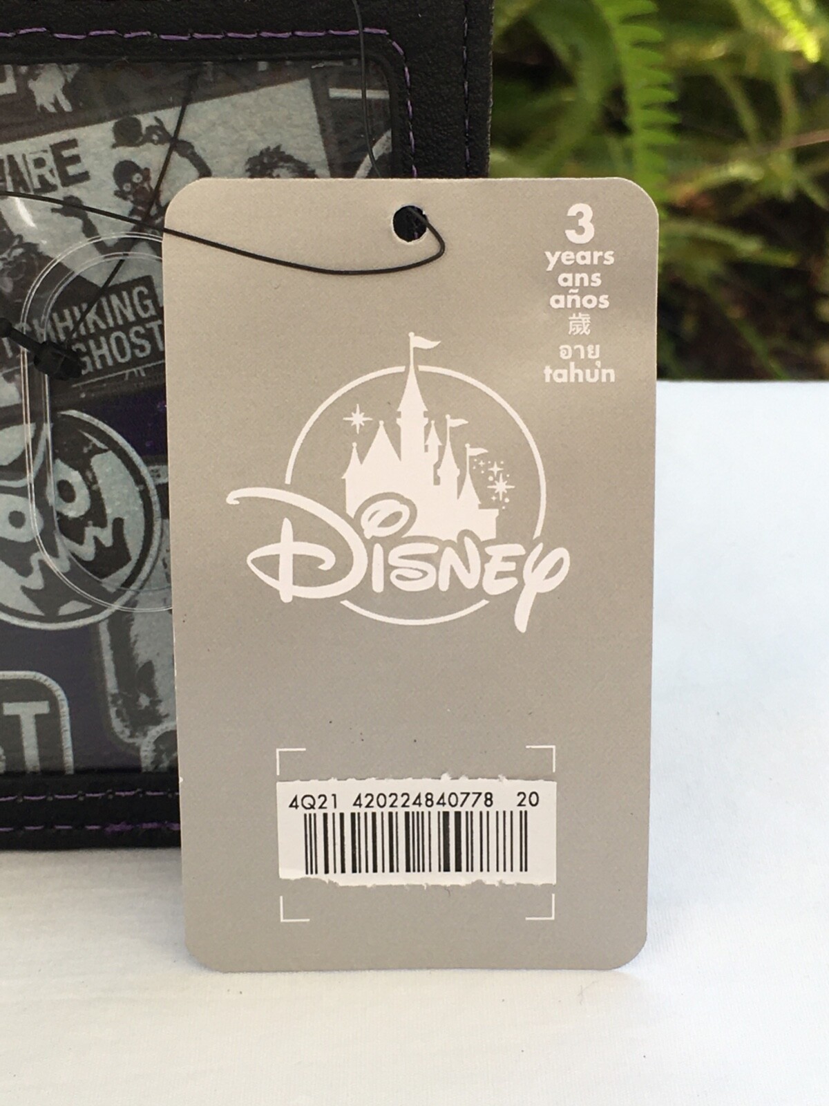 Loungefly Disney Haunted Mansion Hatbox Ghost 4 Slot Cardholder w/ID Window NWT