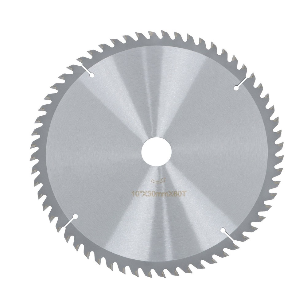 Professional 10"×30mm×60T Circular Blade - Fast Cutting for DIY Projects, Silver