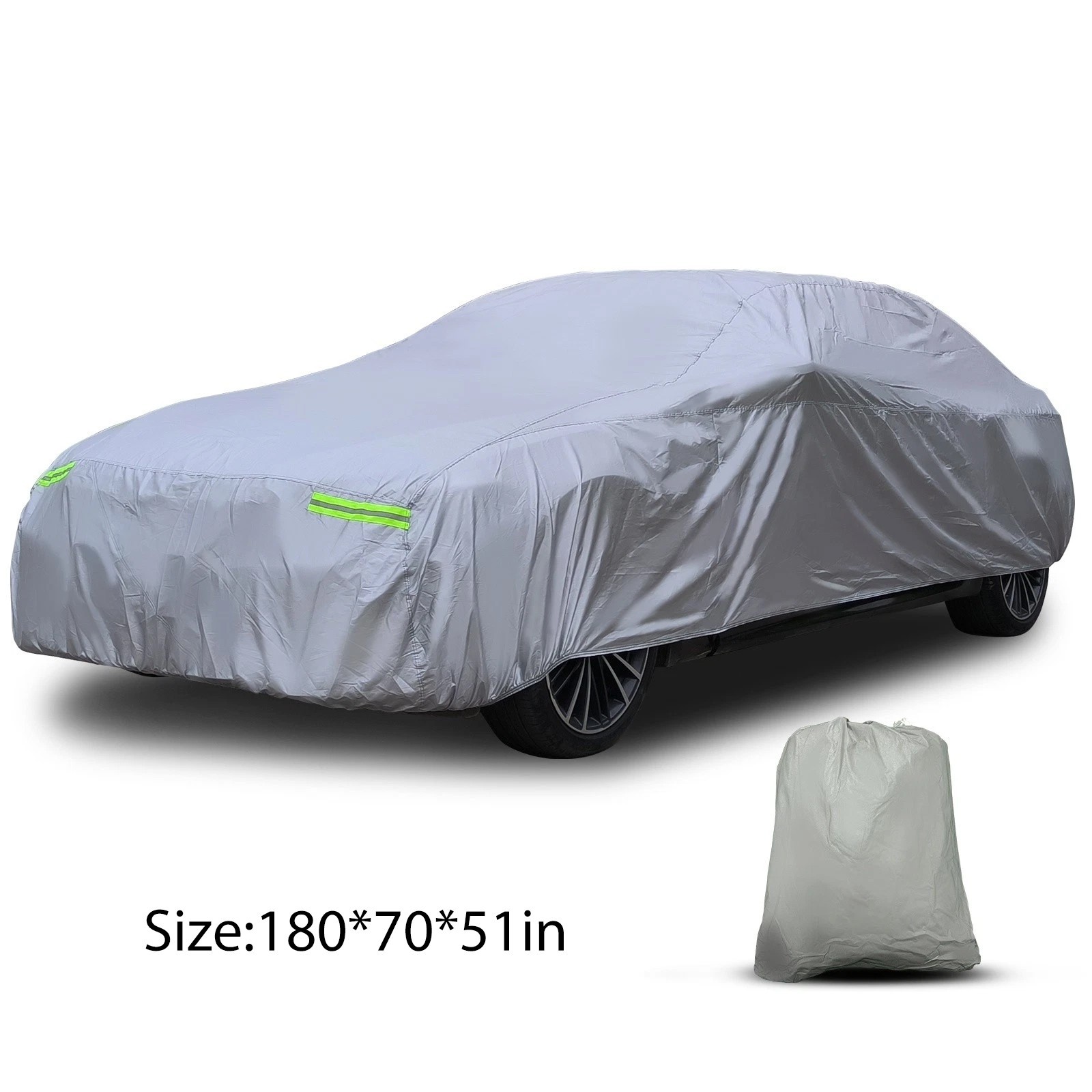 Full Car Cover Waterproof All Weather Protection Anti-UV Rain Snow Anti Scratch