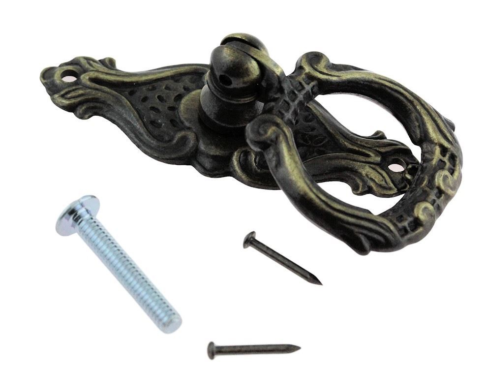 2-3/4" Rococo or Late Baroque Style Drop Pull Antique English
