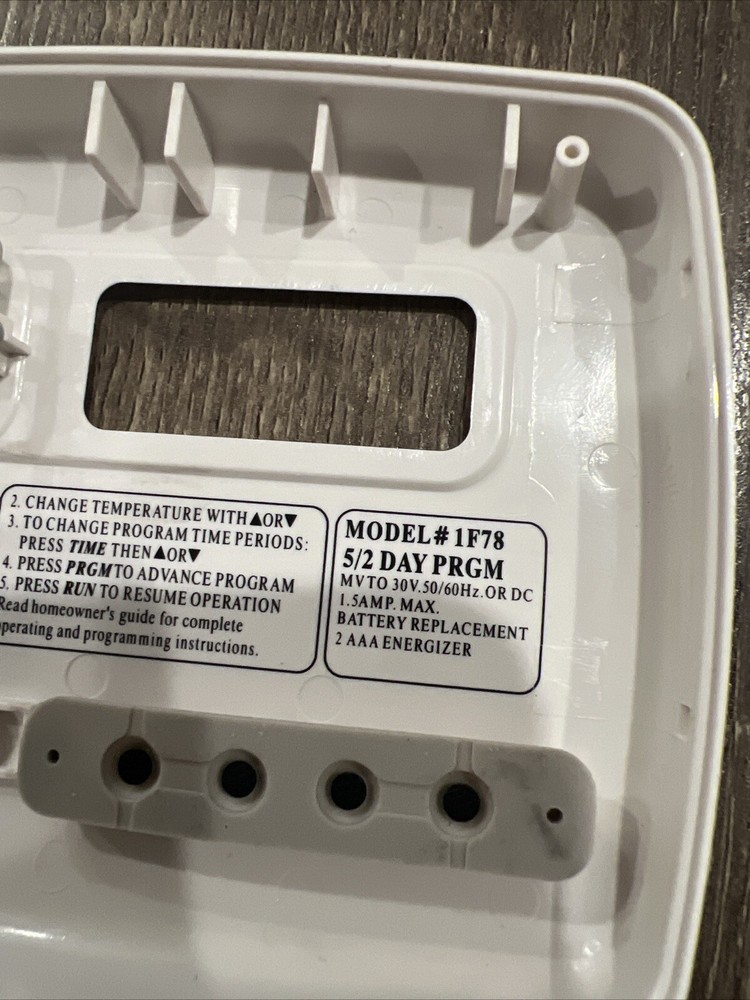 Used Operational White-Rodgers, 7 Day Programble Electronic Thermostat 1F78