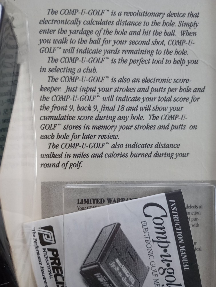 Rangefinder Golf walking Distance Meter Slope Function unused