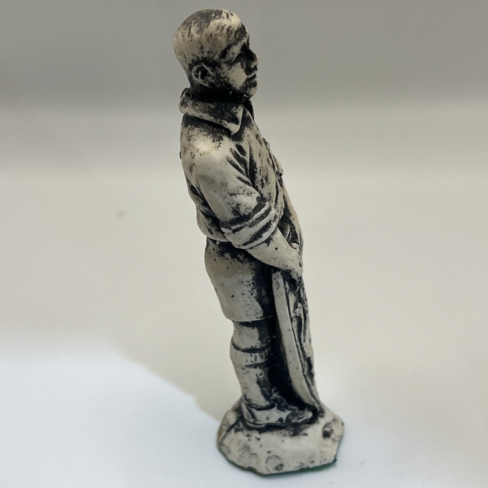 Stone chess pieces hand-painted