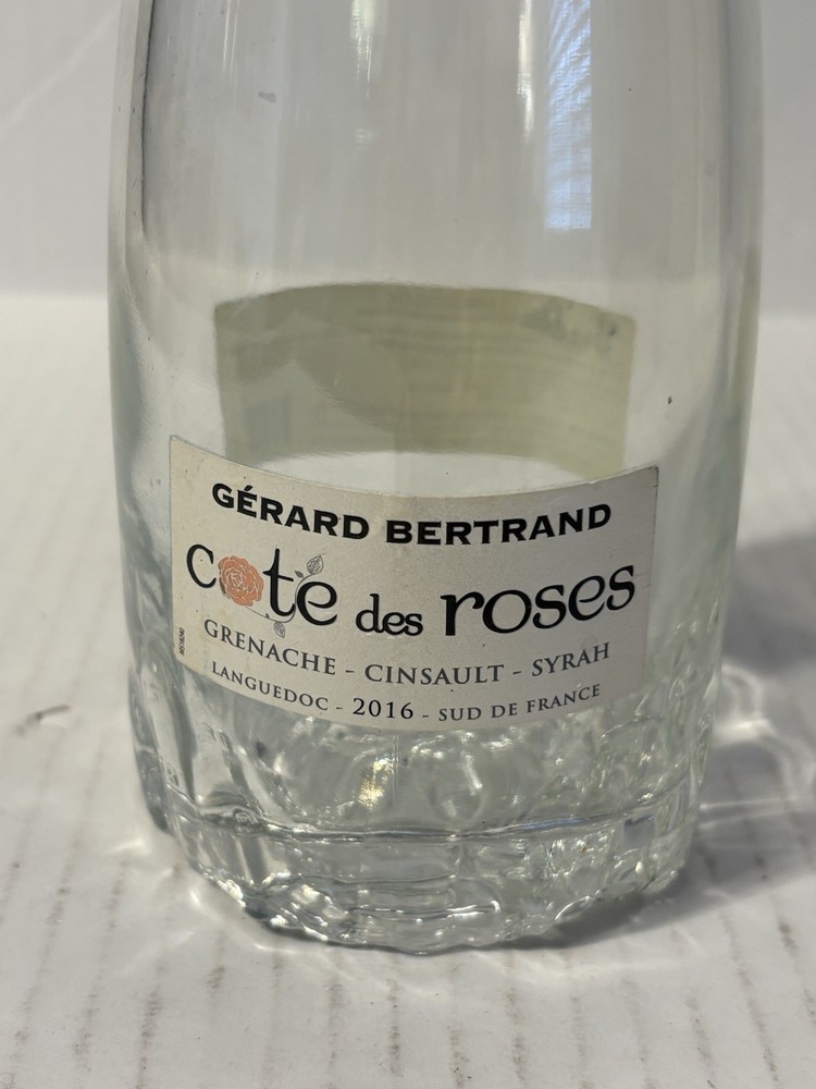 Cote Des Roses Empty Wine Bottle Rose Gerard Bertrand