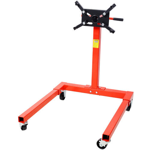 Engine Stand 1500LBS Capacity, 360 Degree Rotating Engine Run Stand w/4-Casters