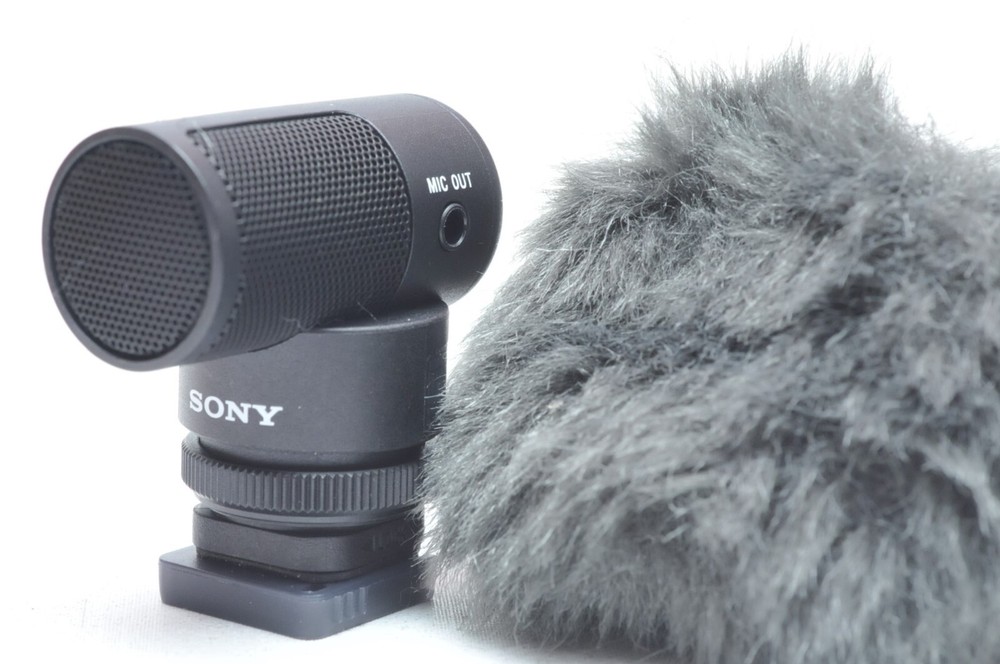 Sony ECM-G1 Compact Shotgun Vlogger Microphone With Wind Screen