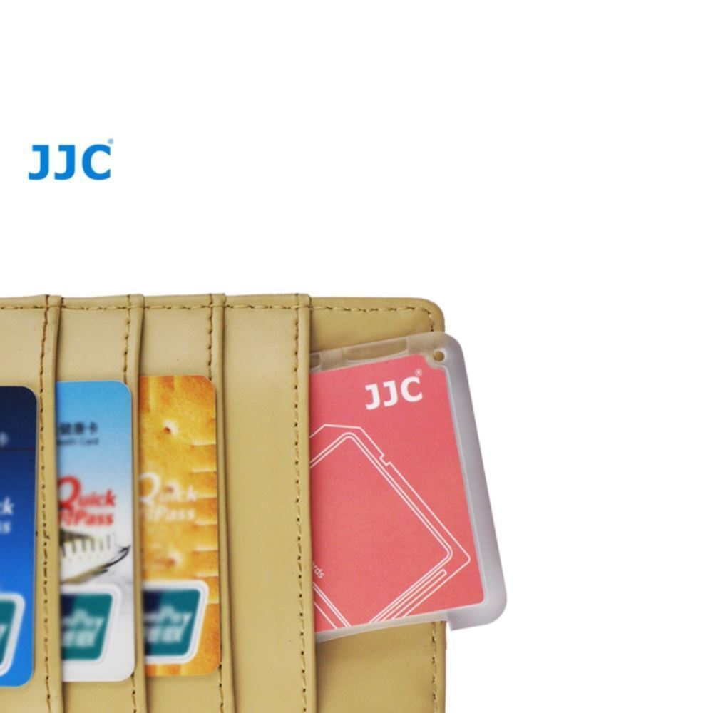 JJC MCH-SDMSD6 Slim Memory Card Holder Hard Case for 2 x SD + 4 x Micro SD - Red