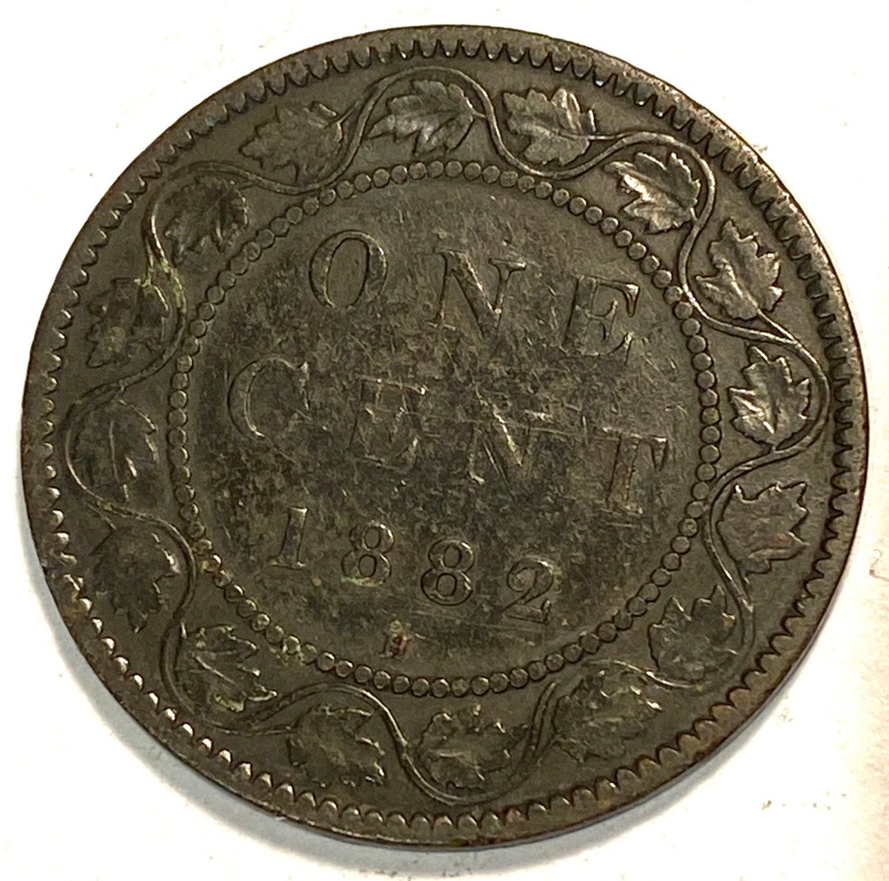 1882 H Canada Large Cent Higher Grade #9