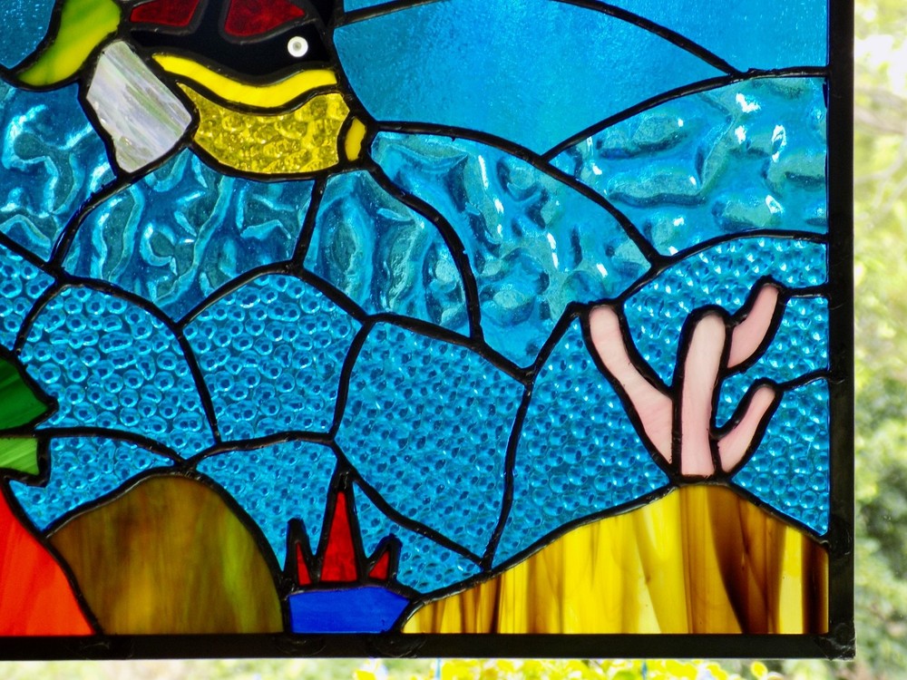 stained glass panel window