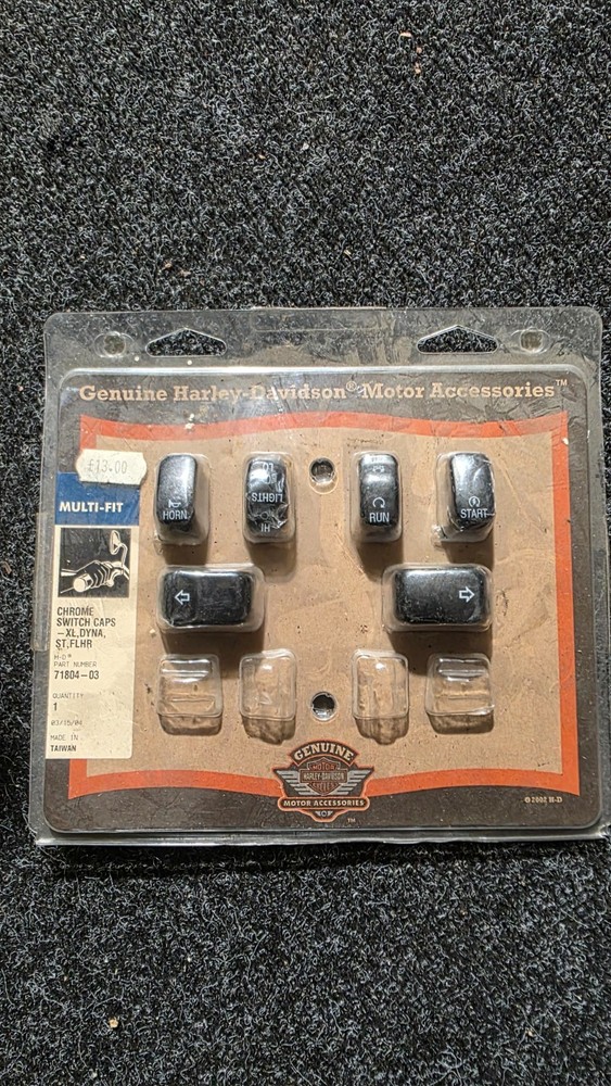 Chrome Switch Caps Harley-Davidson
