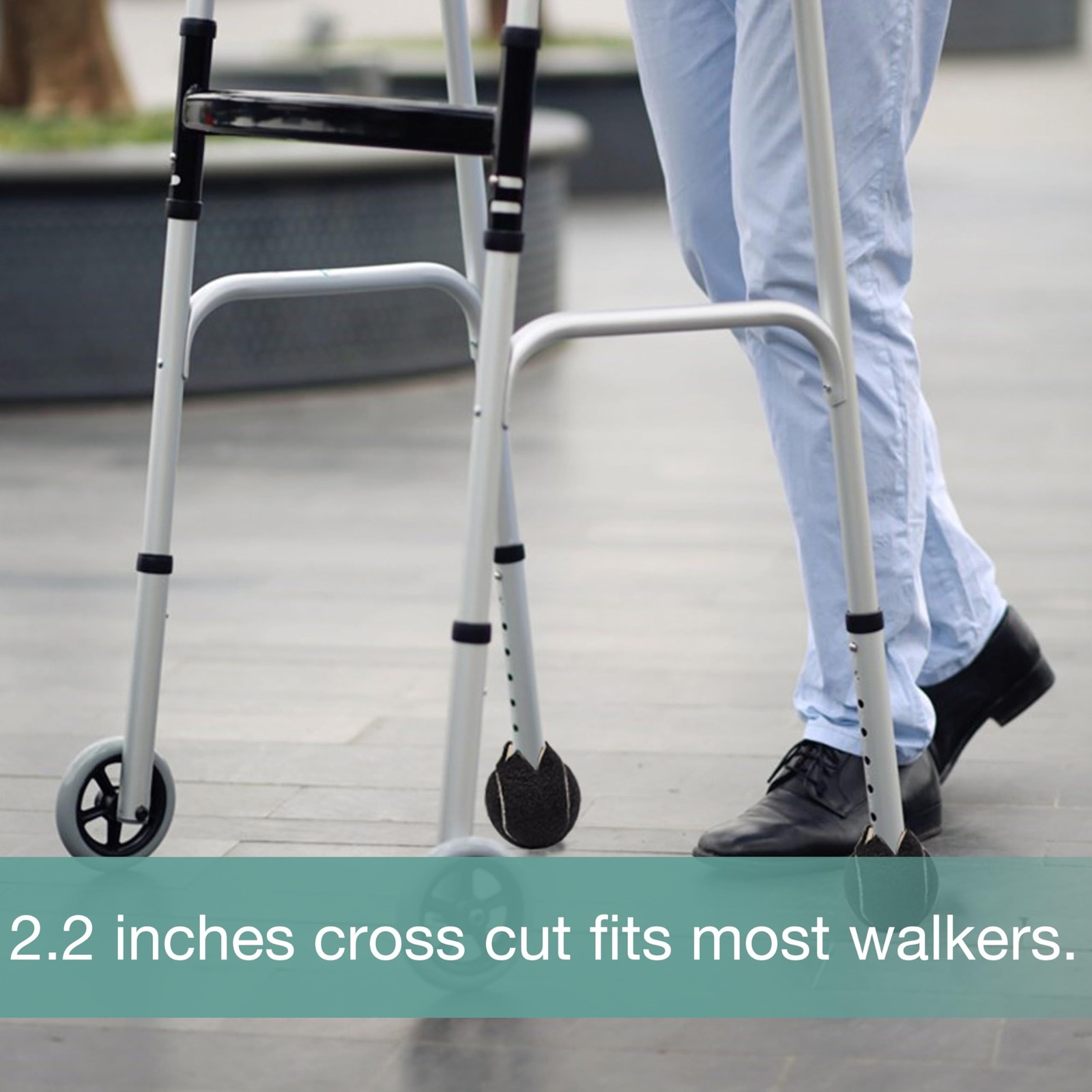 Precut Tennis Balls for Walkers, 4 PCS Heavy Duty Long Lasting Glide Balls - ...