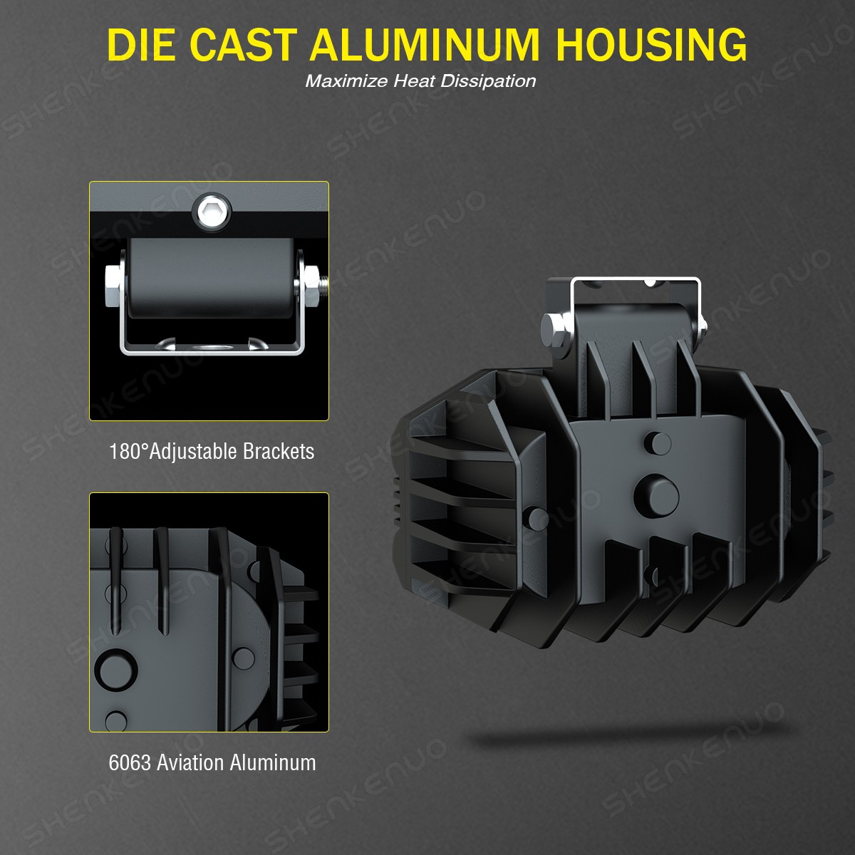 White 4" LED Work Light Bar Spot Pods Fog Lamp Offroad Driving Truck SUV 4WD