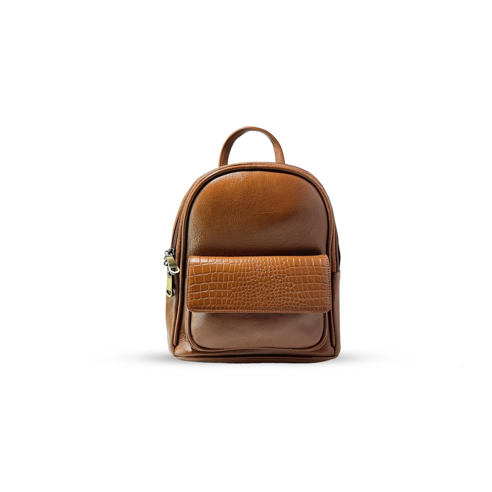 Genuine Leather Luxury Mini Backpack Multi-functional Elegant Daypack Shoppin...