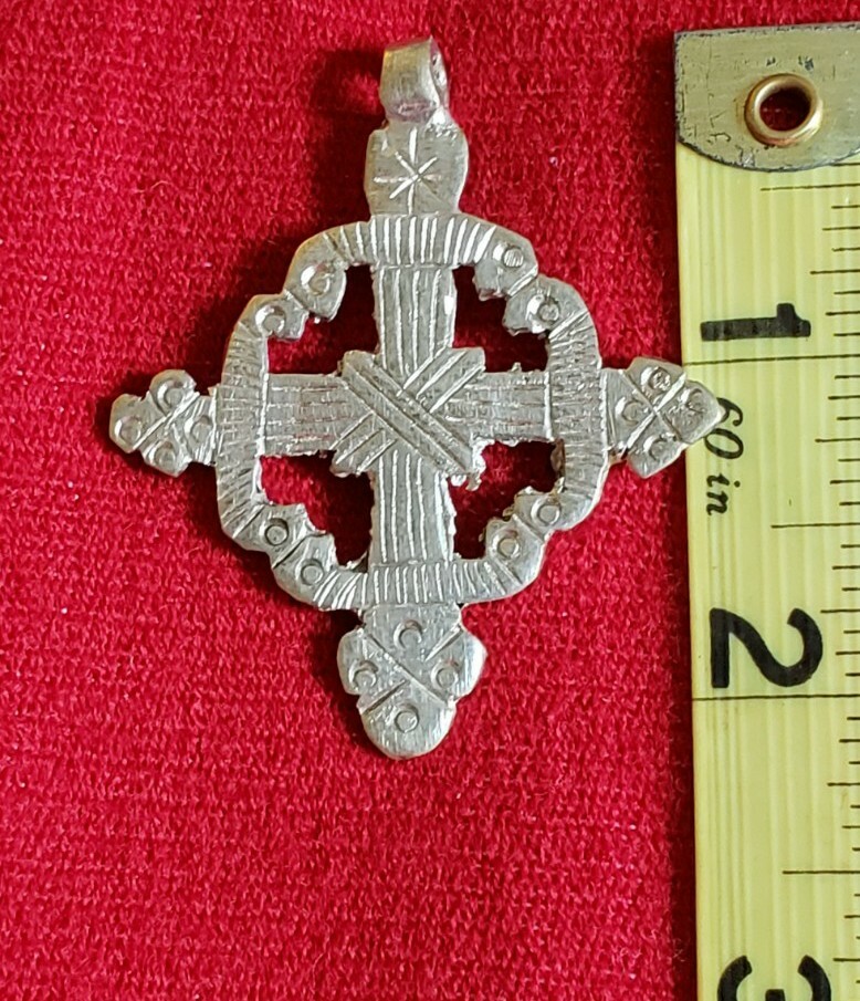 Ethiopian Orthodox Hinged Cross Pendant