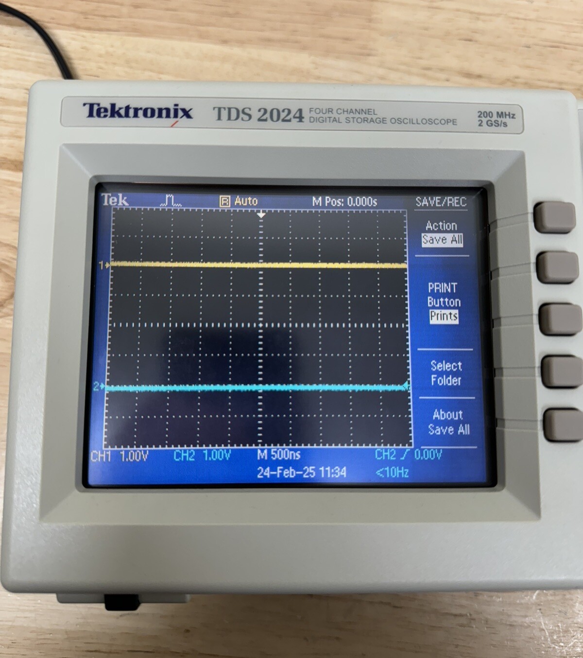 Tektronix TDS2024, 4 Channel, 200MHz, 2GS/s, Digital Storage Oscilloscope