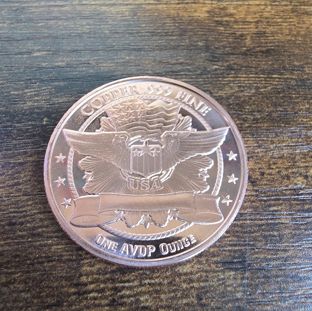1 oz Copper Round - Standing Liberty Design
