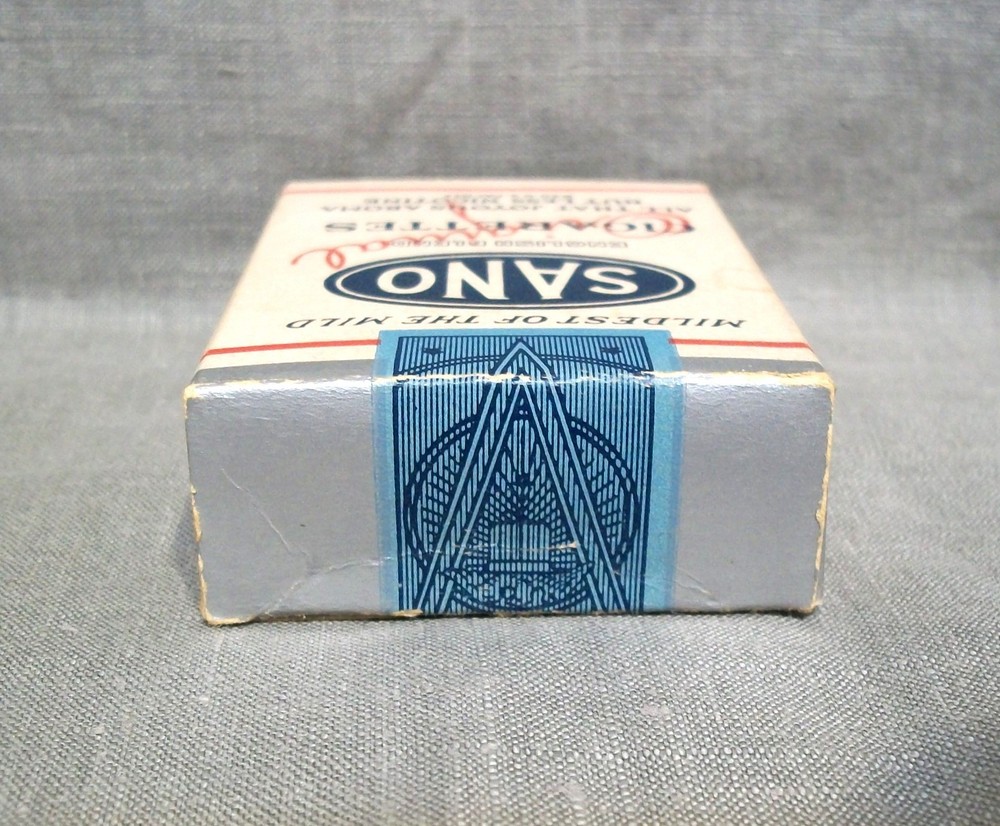 Antique Sano Cigarettes Dummy Package Advertising Box