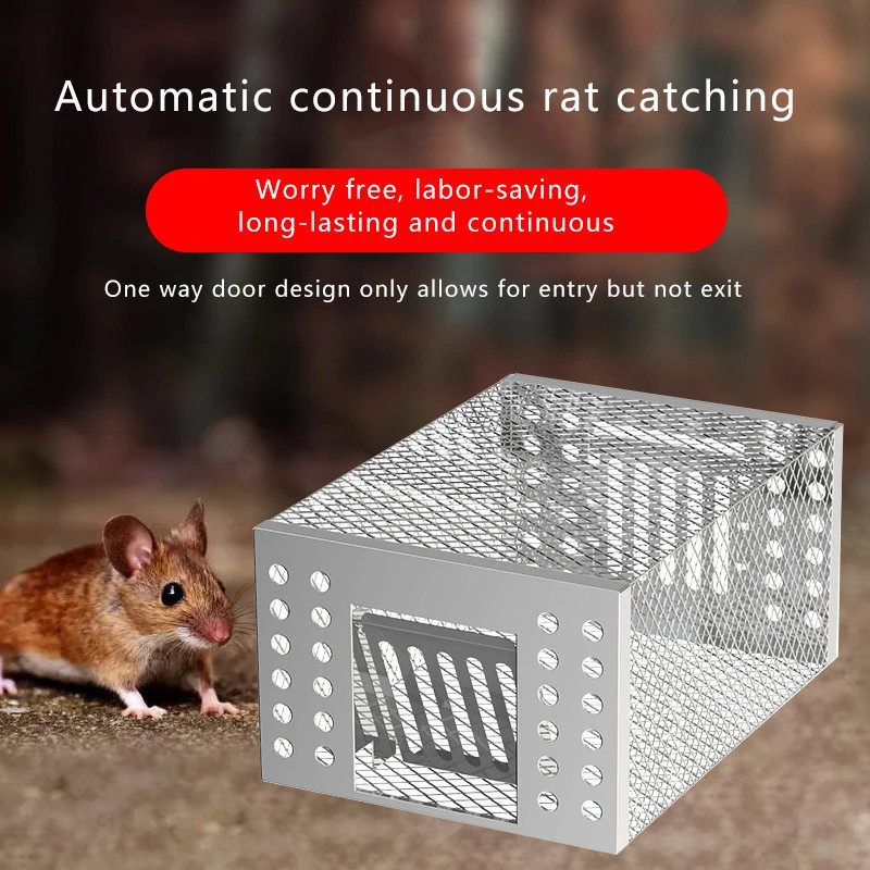 Automatic Mousetrap Reusable Continuous Catch Rat Trap Home Garden