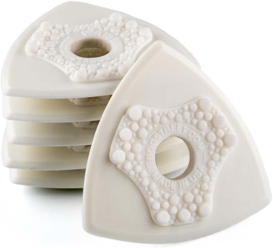 Guitar Pick Jazz Style 1.5Mm 3-Sided Design Scales Pattern Black 6-Pack