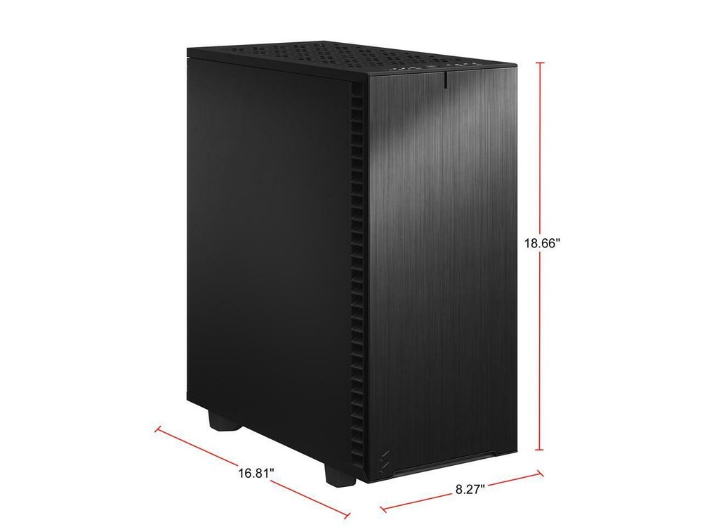 Fractal Design Define 7 Compact Case Black Brushed Aluminum ATX Compact