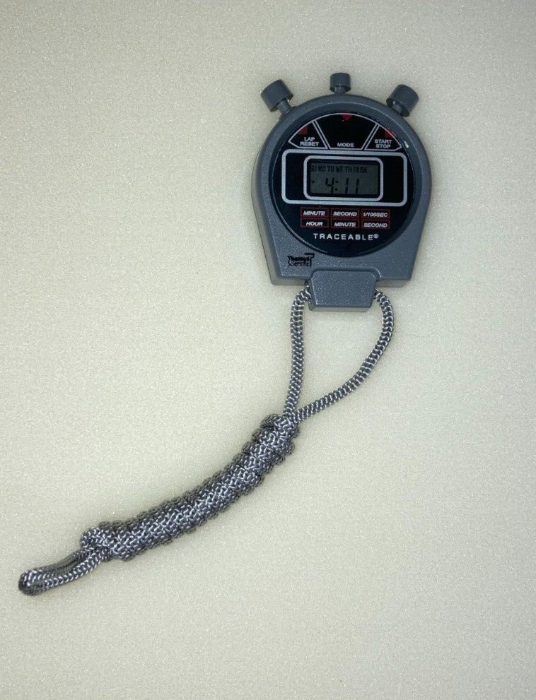 Thomas Scientific 8788T34 Traceable 1043 Three Button Lab Stopwatch - Laboratory