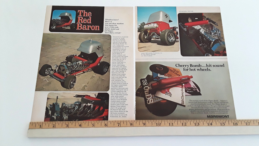 RED BARON - CUSTOM SHOW CAR ORIGINAL 1969 ARTICLE