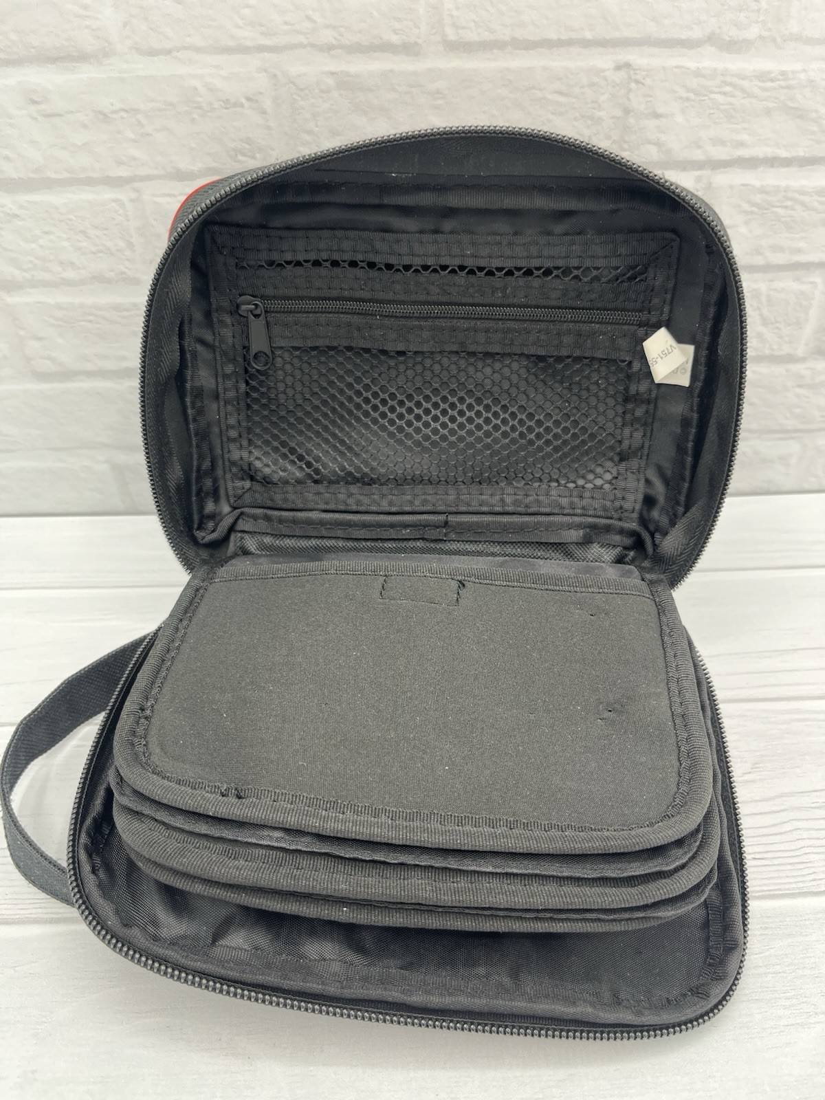 Disney Pin Trading Bag Mickey Mouse Small Black Red Yellow Embroidered